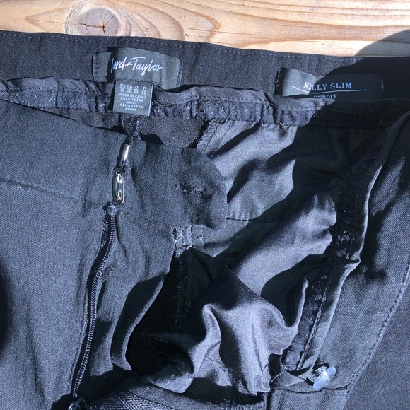 Plus Size Lord & Taylor Black Dress Pants - Picture 3 of 3